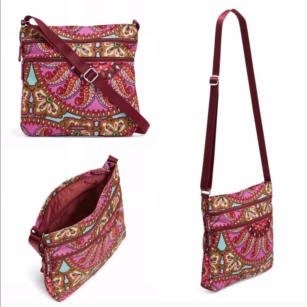 Vera Bradley triple zip cross body